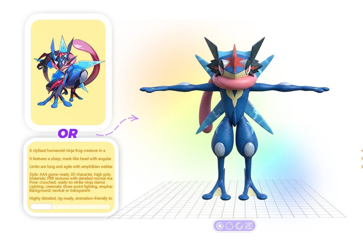 Free AI 3D Model Generator from Text & Images | Image to 3D AI