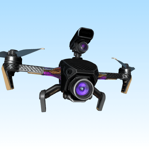 Military-Spec Cyberpunk Surveillance Drone