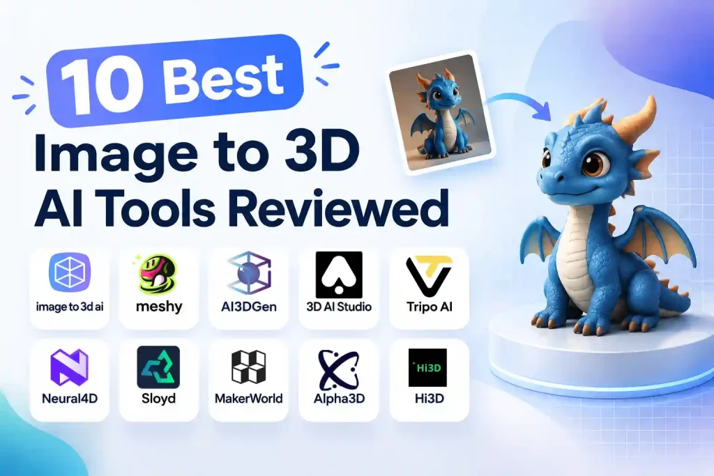 10 Best Image to 3D Model AI Tools Reviewed