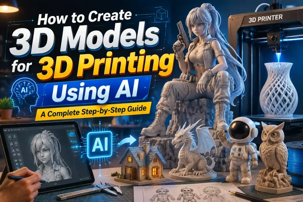 How to Create 3D Models for 3D Printing Using AI