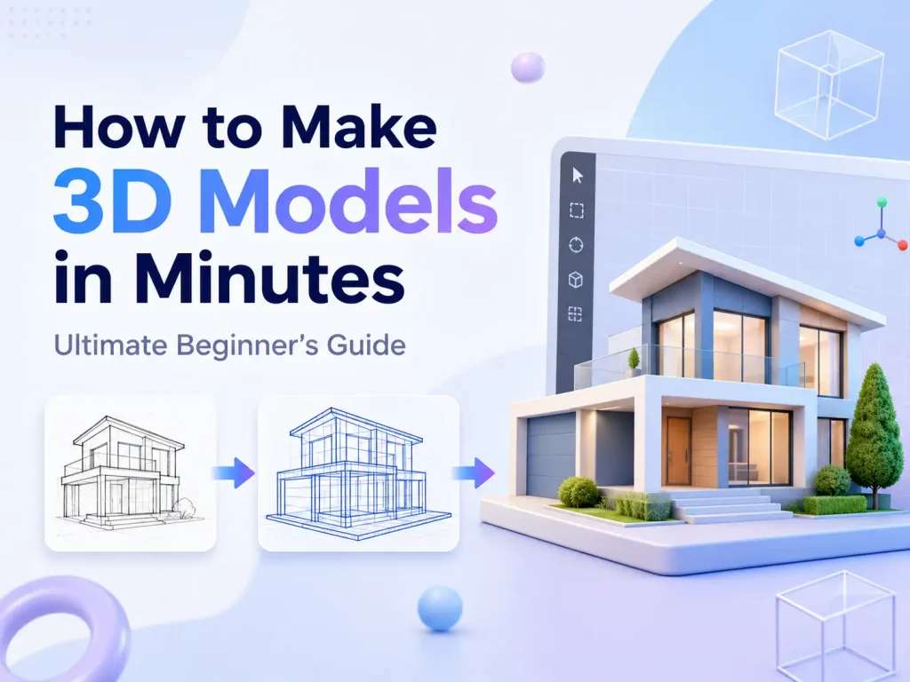 How to Make 3D Models in Minutes (Ultimate Beginner's Guide)