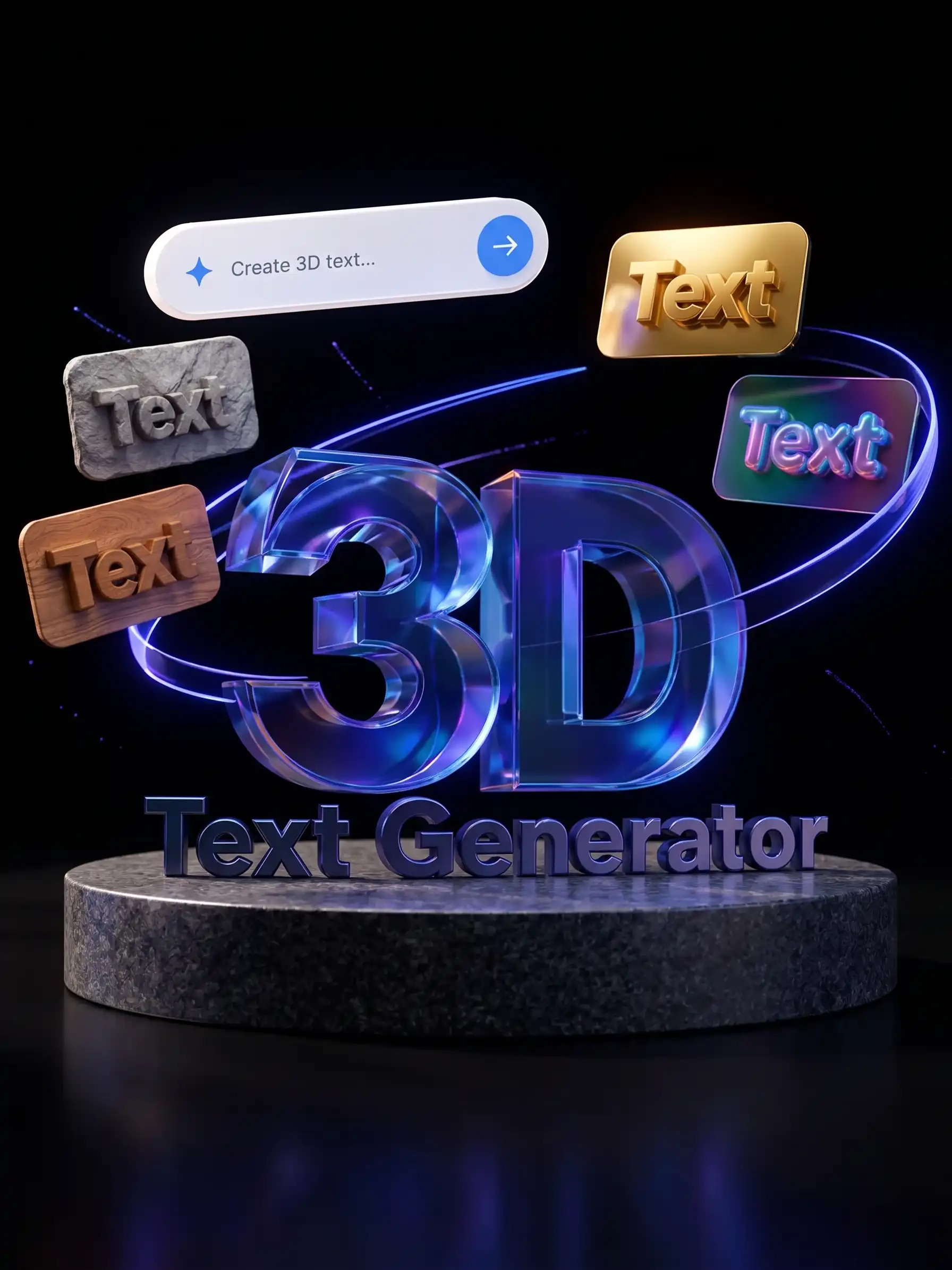 AI 3D Text Generator for Custom 3D Models