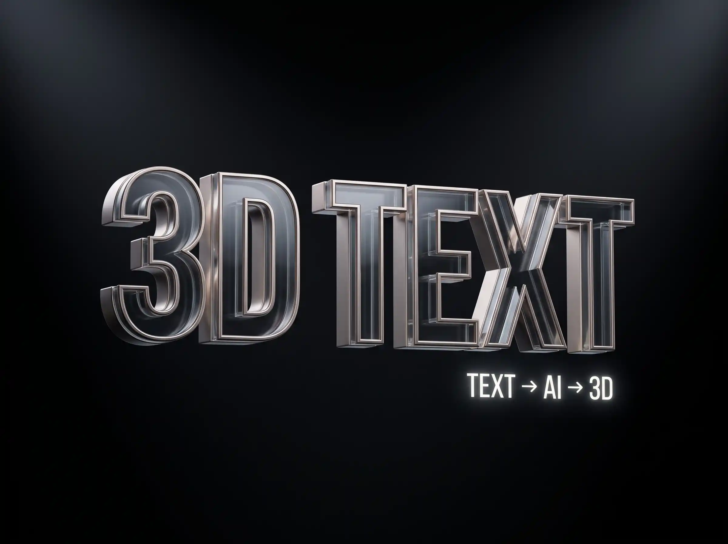 AI 3D Text Generator