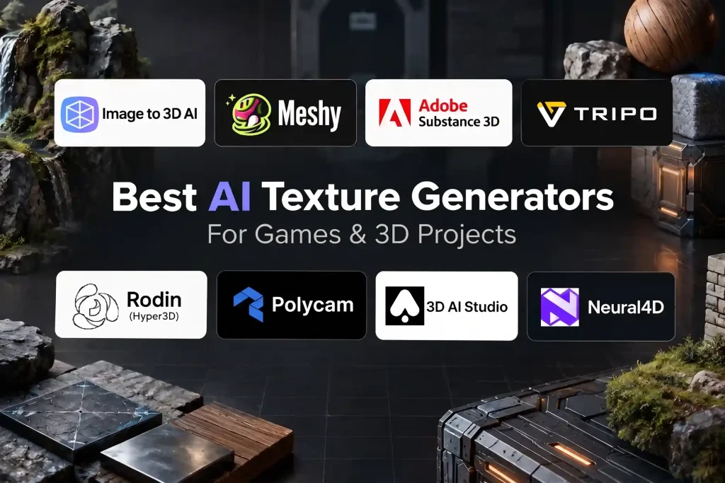 Best AI Texture Generators for Games and 3D Projects