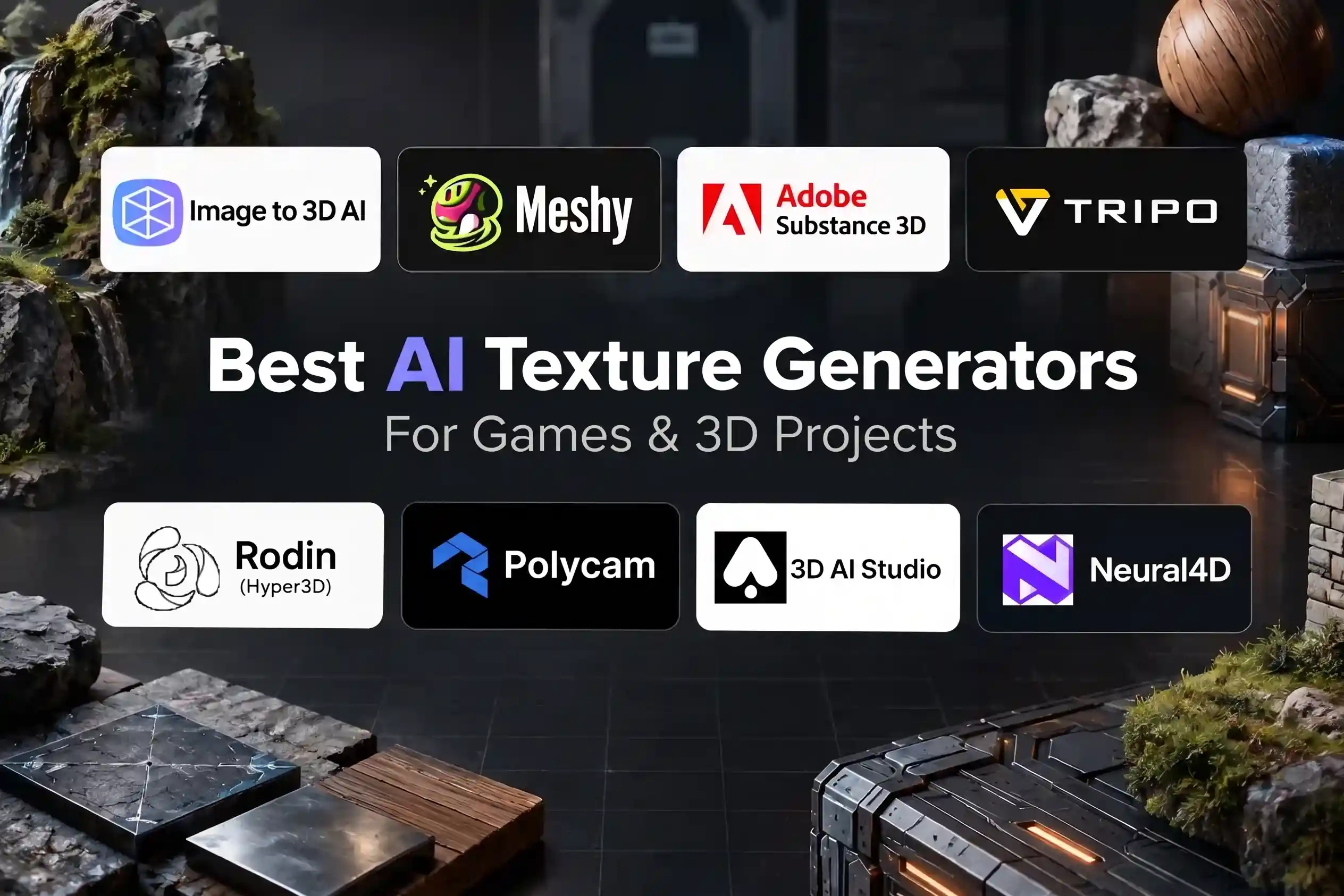 8 Best AI Texture Generators for Games and 3D Projects