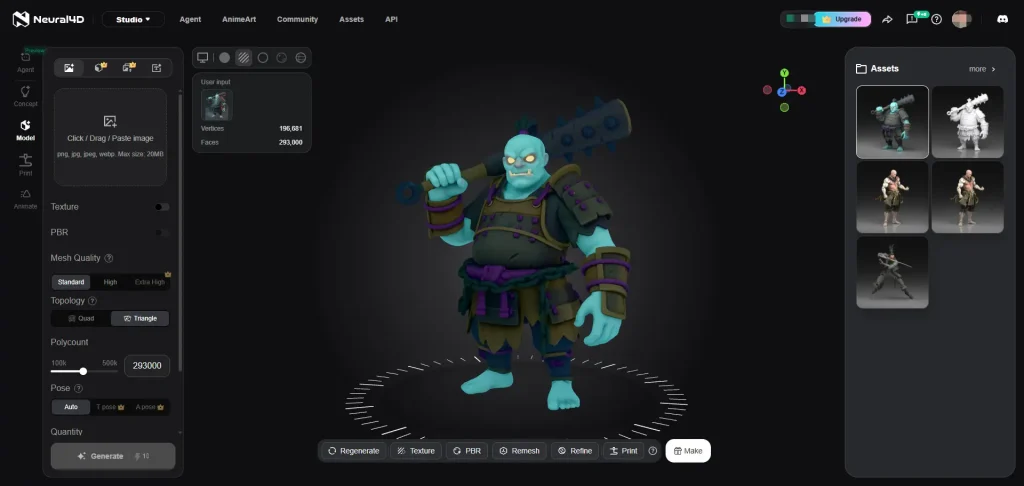 neural4d ai texture generator playground