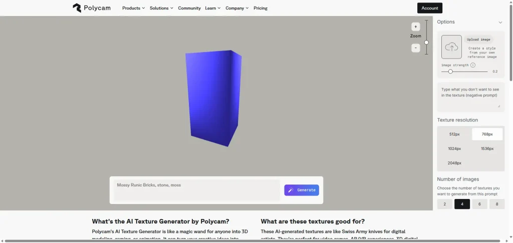 polycam ai texture generator playground