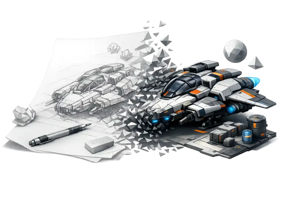 sketch to 3d model cover
