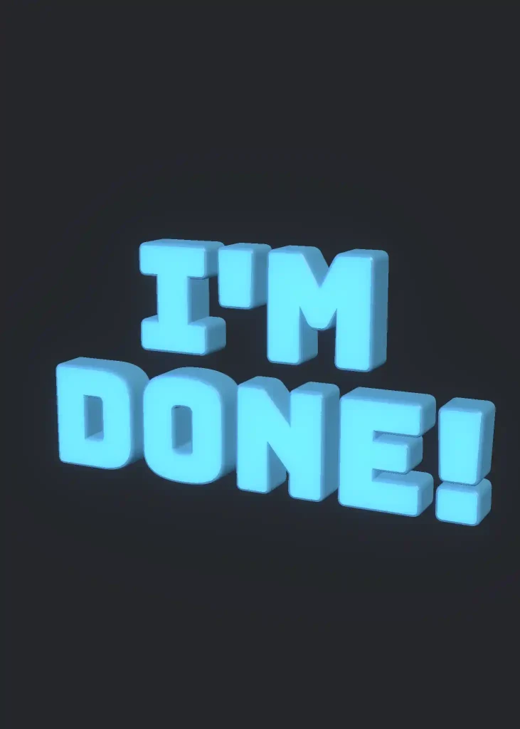 3d text generator result
