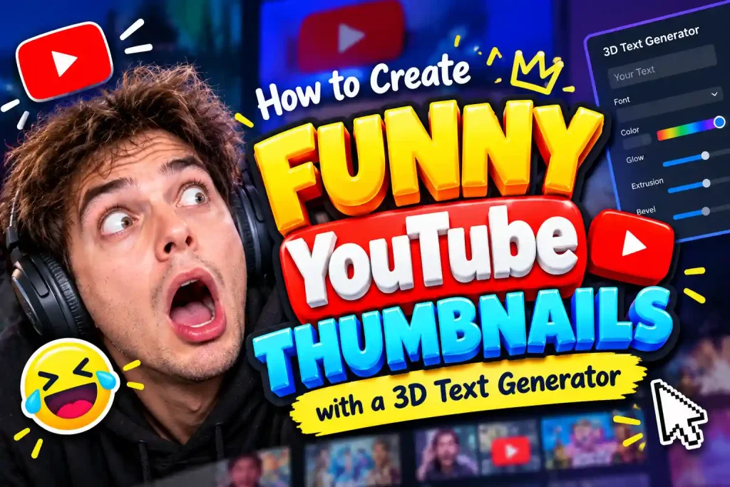 How to Create Funny YouTube Thumbnails with a 3D Text Generator