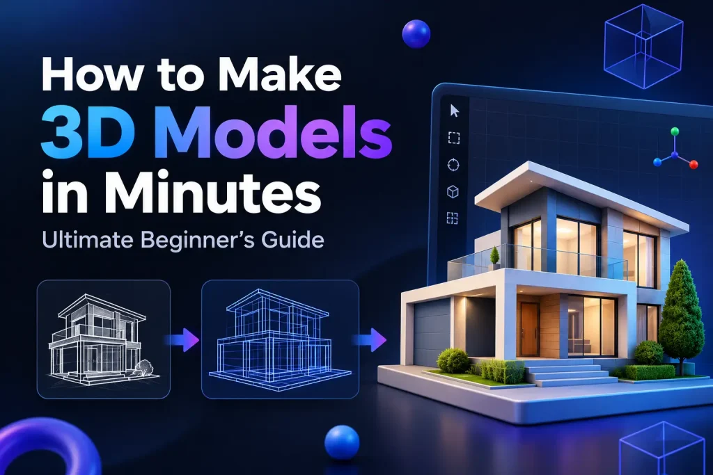 How to Make 3D Models in Minutes (Ultimate Beginner's Guide)